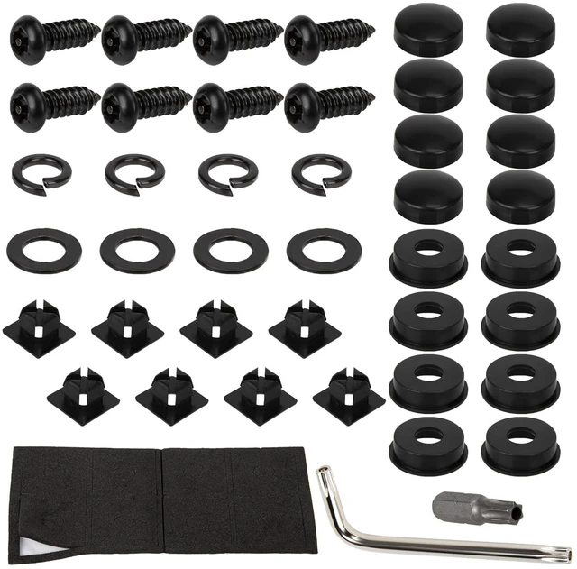 Main image of 200 PCS Car Plastic Trim Rivets Push Clip Fastener, 8mm Fender Clips