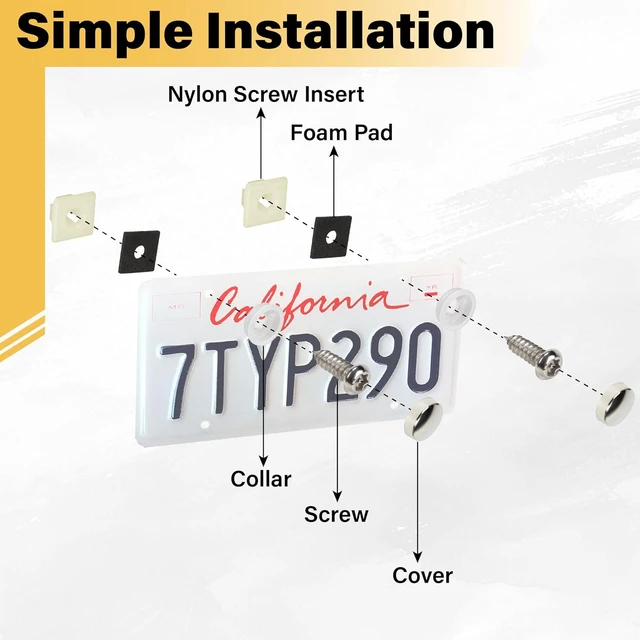Alt view image 5 of 7 - 300 PCS Car Plastic Trim Rivets Push Clip Fastener, 8mm Fender Clips