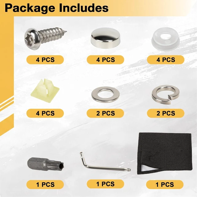 Alt view image 7 of 7 - 300 PCS Car Plastic Trim Rivets Push Clip Fastener, 8mm Fender Clips