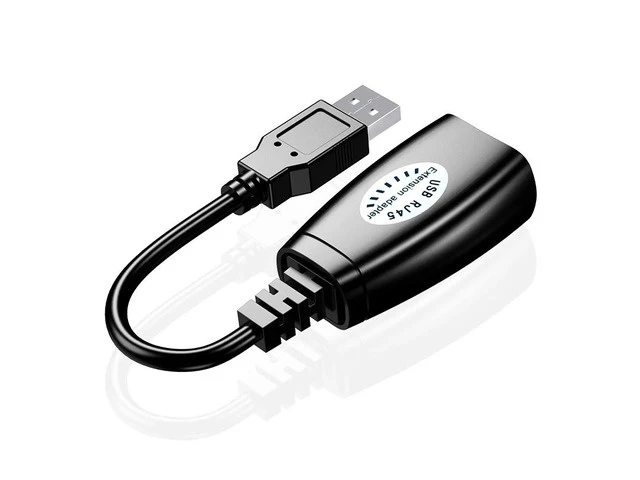 Alt view image 6 of 6 - 30M USB Extender Adapter USB male to Female Extender USB to Rj45 Extension over Cat5e Cat6 Support USB mouse keyboard for PC DVR