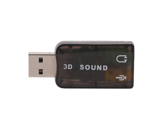Alt view image 7 of 7 - USB Sound Card USB Audio 5.1 External 3D USB Sound Card Audio Adapter Mic Speaker Audio Interface For Laptop PC Micro Data