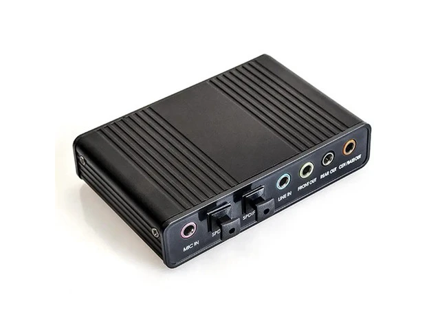 Alt view image 6 of 7 - 6 Channel External Sound Card USB 2.0 External 5.1 Surround Sound Optical S/PDIF Audio Sound Card Adapter For PC Laptop