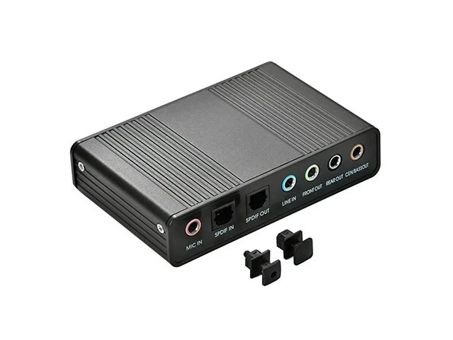 Alt view image 7 of 7 - 6 Channel External Sound Card USB 2.0 External 5.1 Surround Sound Optical S/PDIF Audio Sound Card Adapter For PC Laptop