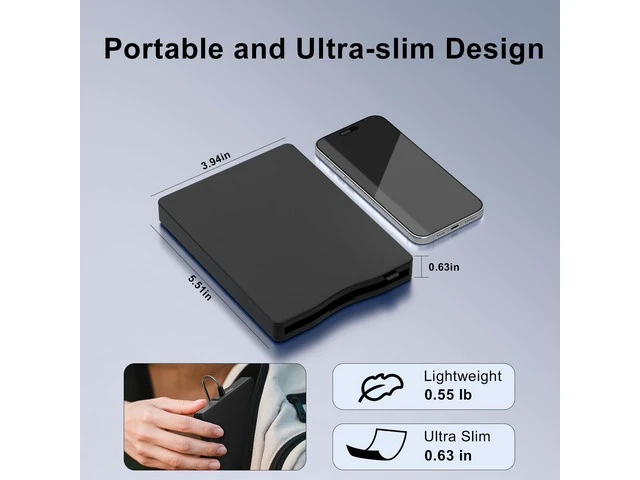 Alt view image 5 of 7 - Floppy Disk Reader,External Floppy Drive, 3.5" USB &Type C Floppy Disk Reader Portable 1.44 MB FDD for PC, Laptop and Desktop Compatible with Windows 2000/XP/Vista/7/8/10/11