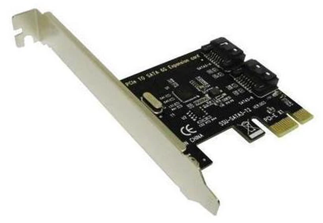 Alt view image 4 of 7 - PCIe to 2-Port SATA 3.0 Expansion Card, PCIe to SATA SSD Adapter Card, Hot Selling for Cross-Border