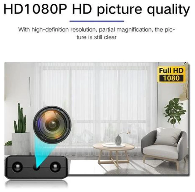 Alt view image 3 of 7 - Smallest Camera Wireless, Mini Nanny Camera HD 1080p with Night Vision, Motion Detection for Security