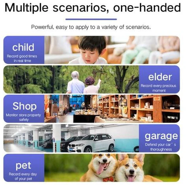 Alt view image 4 of 7 - Smallest Camera Wireless, Mini Nanny Camera HD 1080p with Night Vision, Motion Detection for Security