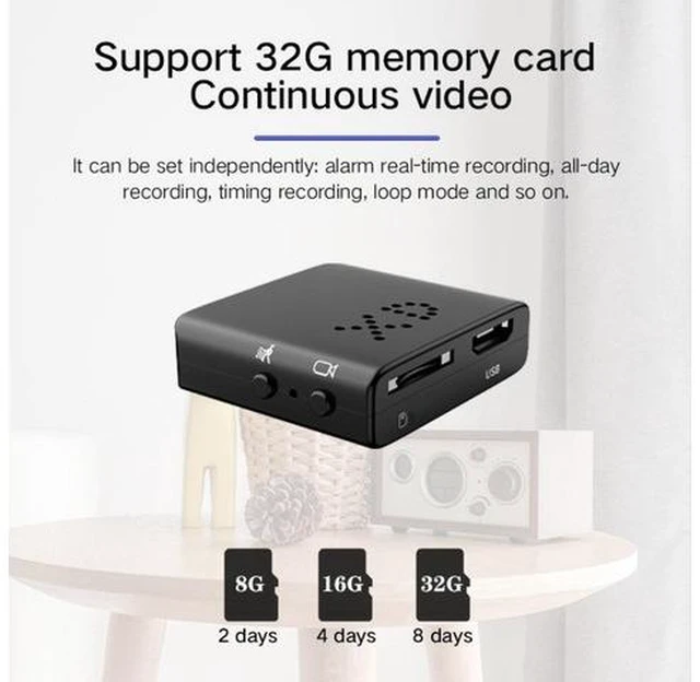 Alt view image 6 of 7 - Smallest Camera Wireless, Mini Nanny Camera HD 1080p with Night Vision, Motion Detection for Security
