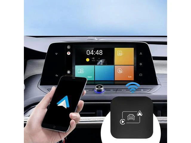 Alt view image 2 of 7 - Wireless CarPlay Android Auto Mini AI Box Android 11+ System Mini Box Dongle BT for Factory Wired CarPlay Android Auto Cars