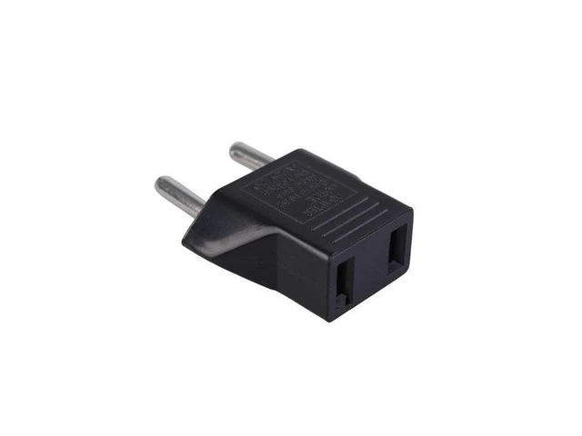 Alt view image 2 of 2 - US To EU Euro Europe Plug Adapter 2 Round Pins Socket Converter Travel Electrical Power Adapter Socket To EU Plug