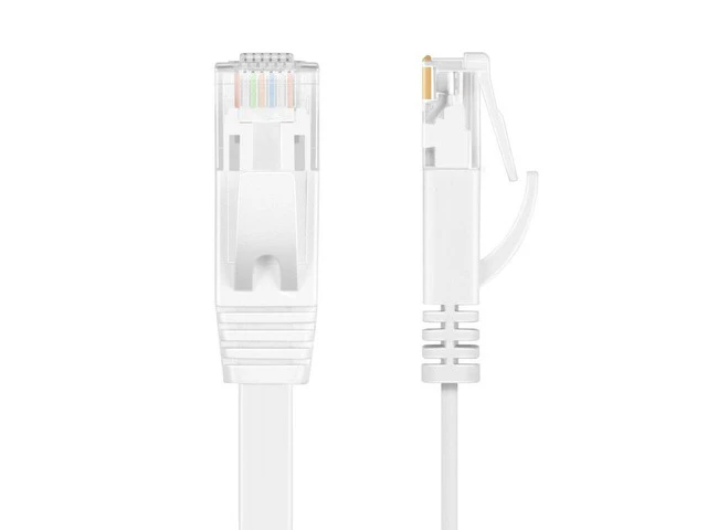 Alt view image 4 of 4 - 6PacK Flat Internet Network Cable Cat6 Computer Cable short Cat6 Ethernet Patch Lan Cable With Snagless Rj45 Connectors 1 Feet