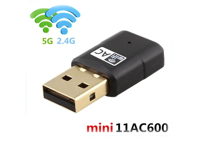 Alt view image 6 of 6 - 600M Mini 2.4G/5.8G Wireless Wifi Receiver AP Transmitter Dual Frequency USB Wireless Network Card