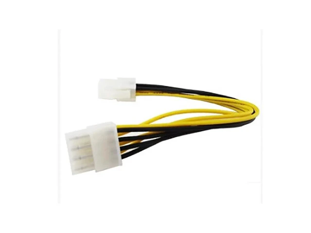 Alt view image 3 of 5 - 18cm ATX 4 Pin Male to 8 Pin Female EPS Power Cable Cord Adapter CPU Power Supply Wire Computer Cables Connectors #1010