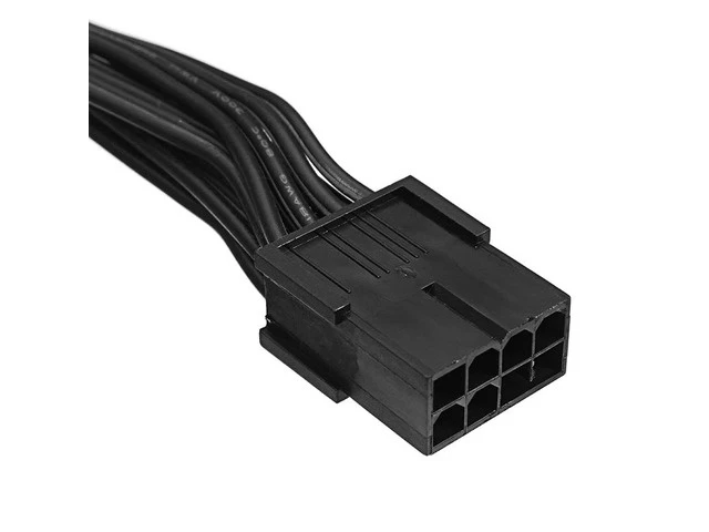 Alt view image 6 of 6 - 20cm Graphics Card 8 Pin Female to 2*8P(6+2)pin Extention Power Cable Male PCIe PCI Express 4 Lines Cable Connector