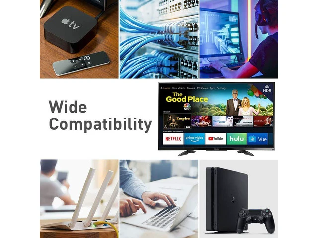 Alt view image 7 of 7 - Ethernet Cable RJ45 Cable 26AWG Cat 8 6Feet (2 Pack) LAN High Speed Network Cable with Gold Plated RJ45 Connector 40Gbps 2000Mhz S/FTP LAN Wires for Gaming Xbox Modem Router