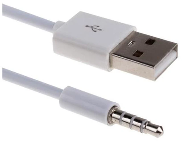 Main image of Aux 3.5mm To USB Male Universal Audio Charging 100cm Metal 2 In 1 Portable Home Adapter Cable