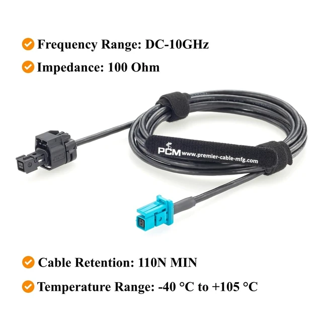 Alt view image 5 of 7 - TE MATEnet Z Code Female to A Code Female Automotive Ethernet Cable (2M)