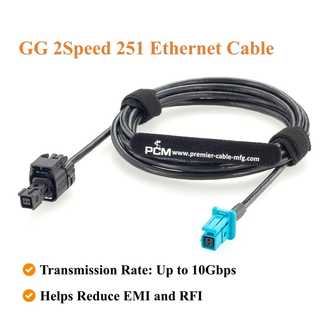 Alt view image 6 of 7 - TE MATEnet Z Code Female to A Code Female Automotive Ethernet Cable (2M)