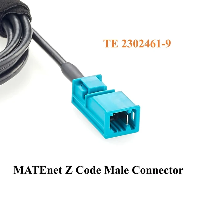 Alt view image 4 of 7 - IP67 TE MATEnet Z Code Male to A Code Female Automotive Ethernet Cable (2M)
