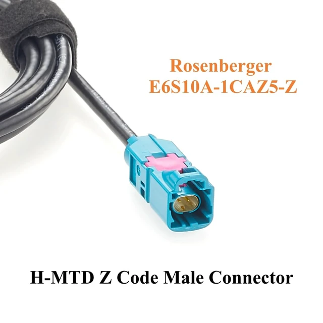 Alt view image 4 of 7 - H-MTD Z Code Male to MATEnet A Code Female Automotive Ethernet Cable (2M)