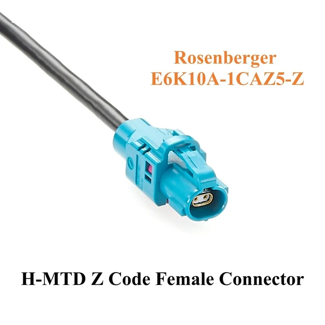 Alt view image 4 of 7 - H-MTD Z Code Female to MATEnet A Code Female Automotive Ethernet Cable (2m)