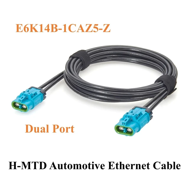 Alt view image 6 of 7 - IP67 2-in-1 H-MTD Z Code Female to Female Automotive Ethernet Cable (2M)