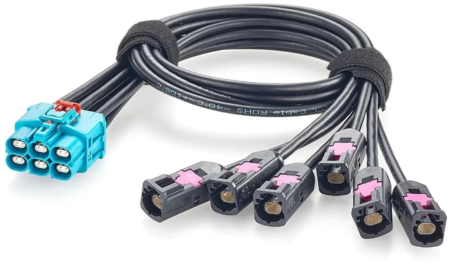 Main image of 6-in-1 GEMnet Male to Female Gigabit Automotive Ethernet Cable (1.64FT)