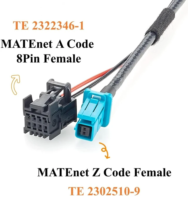Alt view image 4 of 7 - Hesai OT128 LiDAR Sensor Cable, MATEnet Automotive Ethernet Cable (0.66FT)
