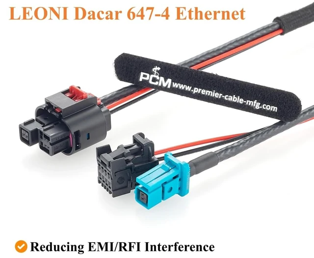 Alt view image 6 of 7 - Hesai OT128 LiDAR Sensor Cable, MATEnet Automotive Ethernet Cable (0.66FT)