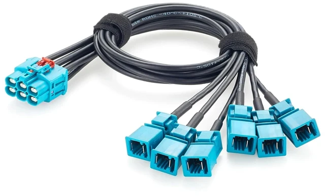 Main image of 6-in-1 GEMnet Female to MATEnet Male Automotive Ethernet Cable(0.5M/1.64FT)