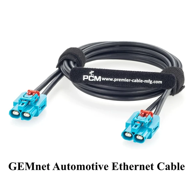 Alt view image 6 of 7 - 2-in-1 GEMnet Z Code Female to Female Automotive Ethernet Cable 1-2386612-4 (1M/3.28FT)