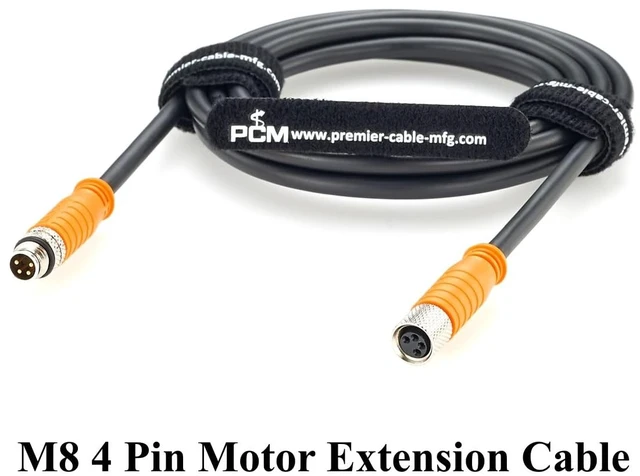 Alt view image 6 of 7 - M8 A-Code 4 Pin Motor Extension Cable for Senergy MDR (0.5M/1.64FT)