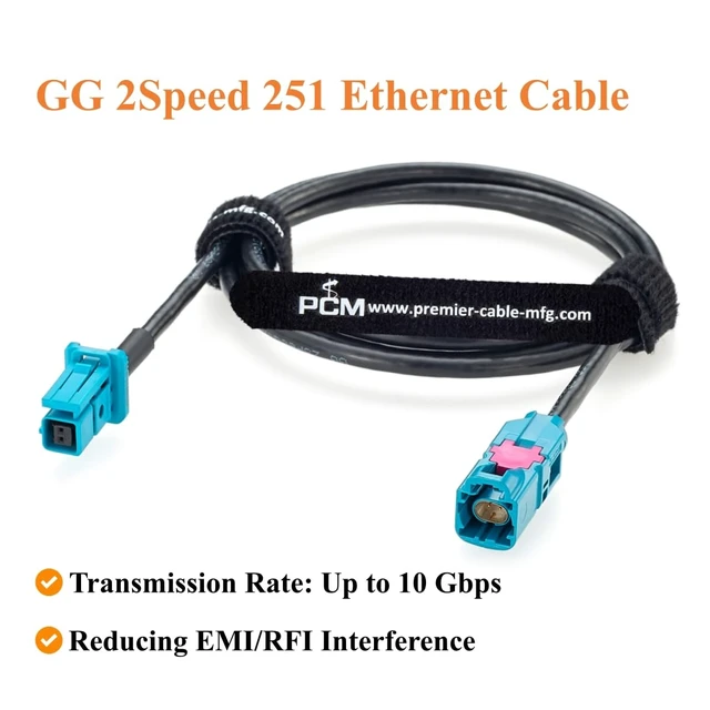Alt view image 5 of 7 - H-MTD Z Code Male to MATEnet Female Automotive Ethernet Cable (1.5M/4.92FT)