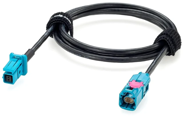 Main image of H-MTD Z Code Male to MATEnet Female Automotive Ethernet Cable (1.5M/4.92FT)