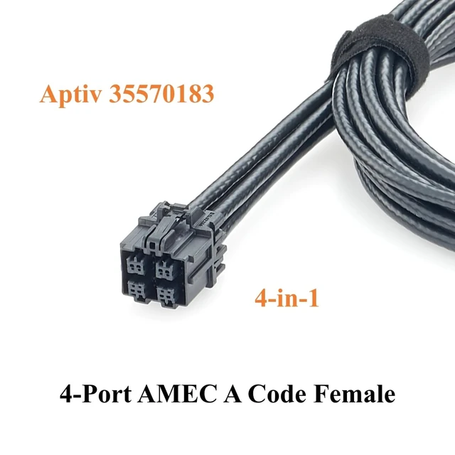Alt view image 3 of 7 - Aptiv Quad AMEC A Code Female to Female Automotive Ethernet Cable (2M)