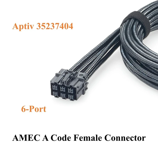 Alt view image 3 of 7 - Aptiv 6-in-1 AMEC A Code Female to Female Automotive Ethernet Cable (2M)