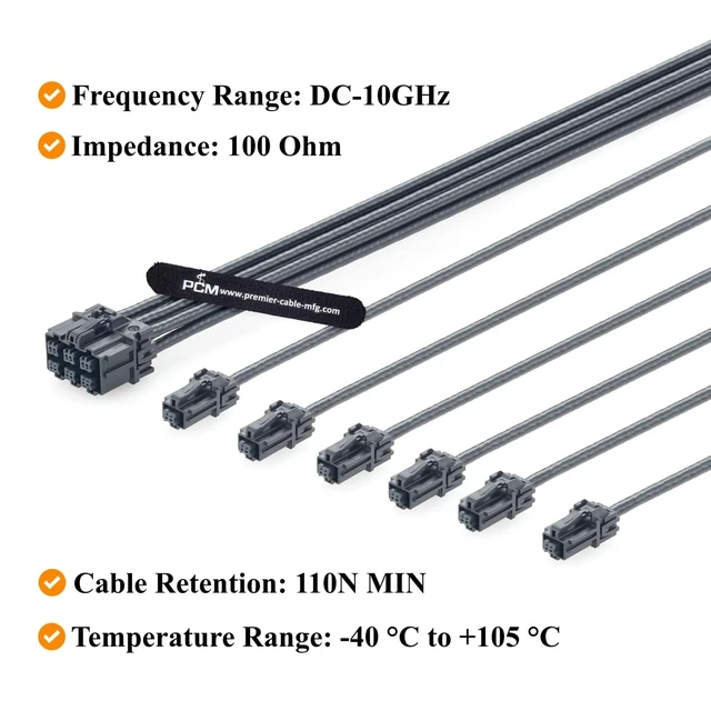 Alt view image 5 of 7 - Aptiv 6-in-1 AMEC A Code Female to Female Automotive Ethernet Cable (2M)
