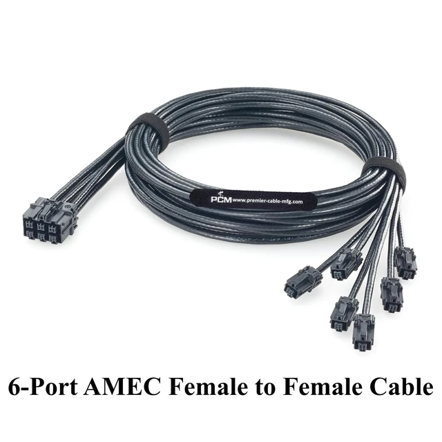 Alt view image 7 of 7 - Aptiv 6-in-1 AMEC A Code Female to Female Automotive Ethernet Cable (2M)