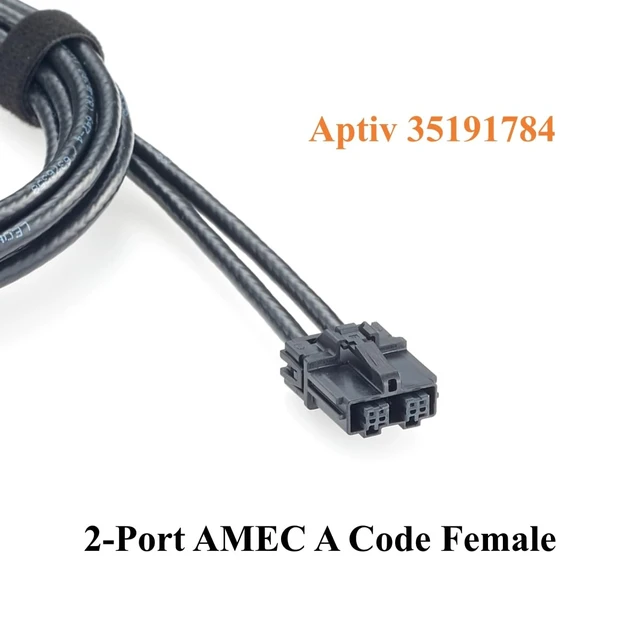 Alt view image 3 of 7 - Aptiv 2-Port AMEC A Code Female to Dual Female Automotive Ethernet Cable,2M