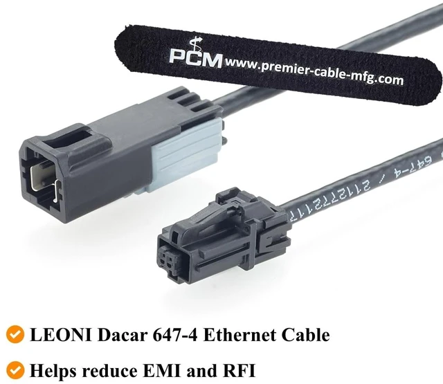 Alt view image 6 of 7 - Aptiv AMEC Male to Female Automotive Ethernet Cable, 35435069 to 35191760 (3M)