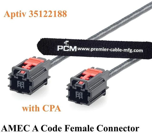 Alt view image 3 of 7 - Aptiv AMEC Female to Female Automotive Ethernet Cable with CPA, 35122188,2M