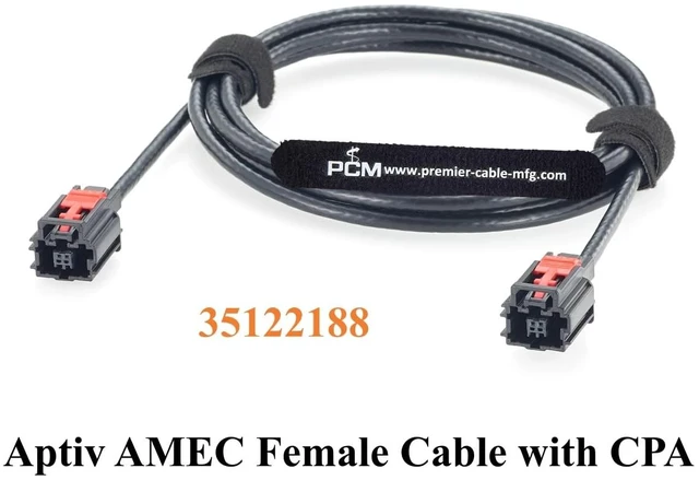 Alt view image 7 of 7 - Aptiv AMEC Female to Female Automotive Ethernet Cable with CPA, 35122188,2M