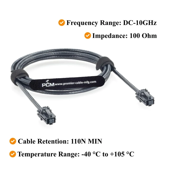 Alt view image 4 of 7 - Aptiv AMEC A Code Female to Female Automotive Ethernet Cable, 35191760 (2M)