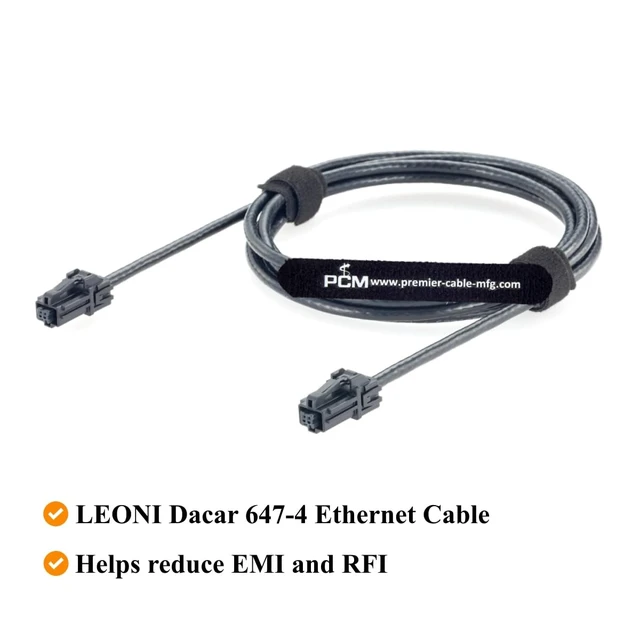 Alt view image 5 of 7 - Aptiv AMEC A Code Female to Female Automotive Ethernet Cable, 35191760 (2M)