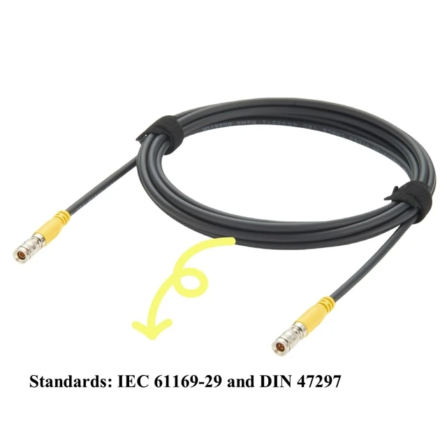 Alt view image 3 of 6 - 75 Ohm 12G SDI Din 1.0/2.3 Male to Din 1.0/2.3 Male HD-SDI Cable 4855R Coaxial Cable High Flex Drag Chain CoaXPress CXP-6 CXP-12 Cable for Machine Vision Industrial Camera HD Video (3M/10FT)