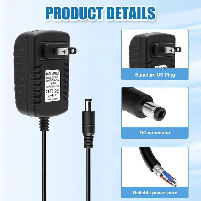 Alt view image 2 of 7 - 30W Power Cord Adapter Replacement for Alexa Echo Show 8 Show 10 | for Show 8(1st 2nd 3rd Gen), Echo Show 10(3rd Gen), Echo Show 15, Echo(3rd 4th Gen), Echo Show(2nd Gen), Echo Plus(2nd Gen)