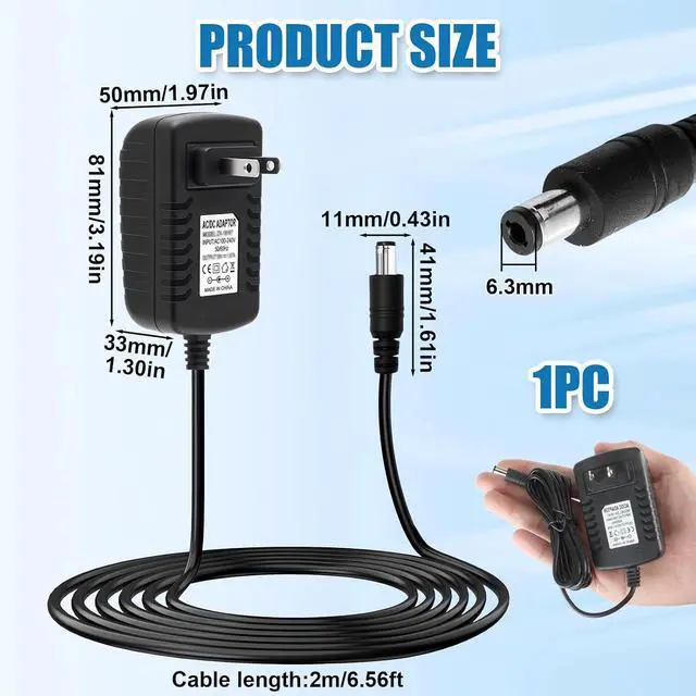 Alt view image 5 of 7 - 30W Power Cord Adapter Replacement for Alexa Echo Show 8 Show 10 | for Show 8(1st 2nd 3rd Gen), Echo Show 10(3rd Gen), Echo Show 15, Echo(3rd 4th Gen), Echo Show(2nd Gen), Echo Plus(2nd Gen)