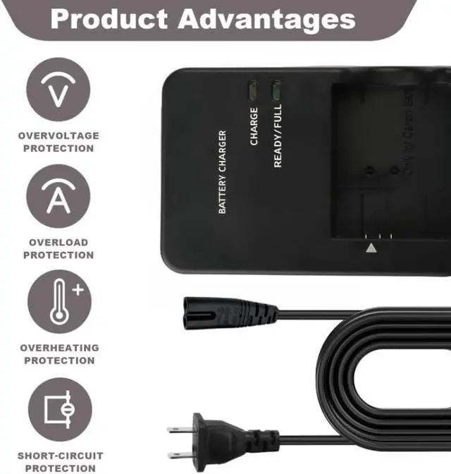 Alt view image 2 of 6 - CB-2LH CB-2LHT NB-13L Battery Charger for Canon Powershot G7X SX740 | for SX620 HS G7 X Mark III G5X G5X Mark II Mark II SX730 SX720, Digital Camera Charger for G1X G1X Mark II III G9X G9X