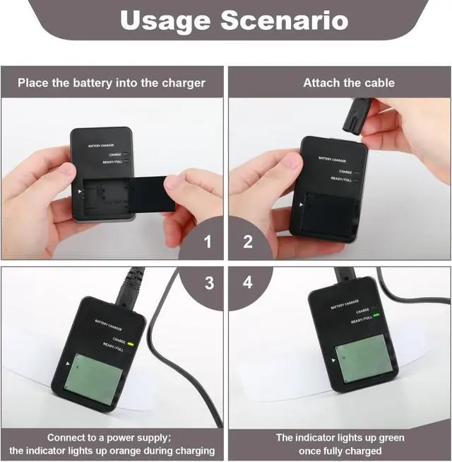 Alt view image 4 of 6 - CB-2LH CB-2LHT NB-13L Battery Charger for Canon Powershot G7X SX740 | for SX620 HS G7 X Mark III G5X G5X Mark II Mark II SX730 SX720, Digital Camera Charger for G1X G1X Mark II III G9X G9X