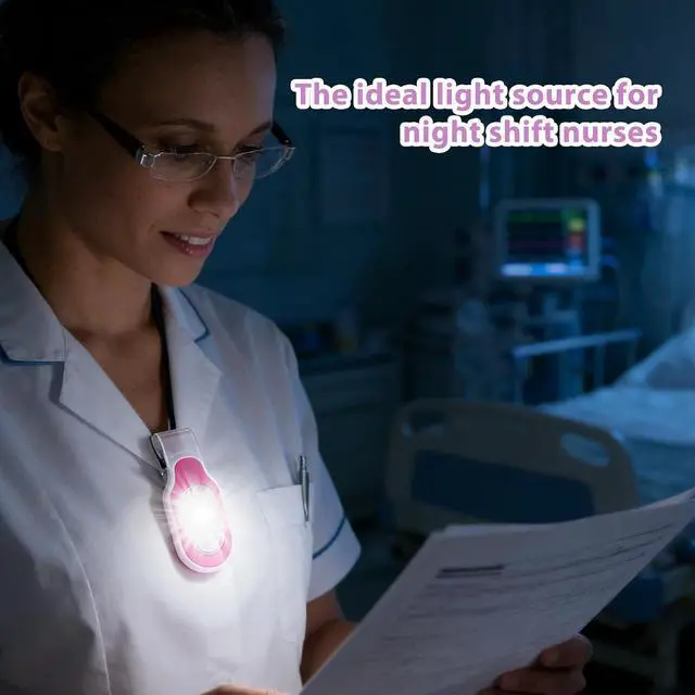 Alt view image 3 of 7 - Nurse Night Light Rechargeable LED Clip on Flashlight for Night Shift | Rechargeable Hands Free Lights for Walking Safety with Strong Magnetic to Grip Clothing, Suitable for Running Emergency,2Pcs
